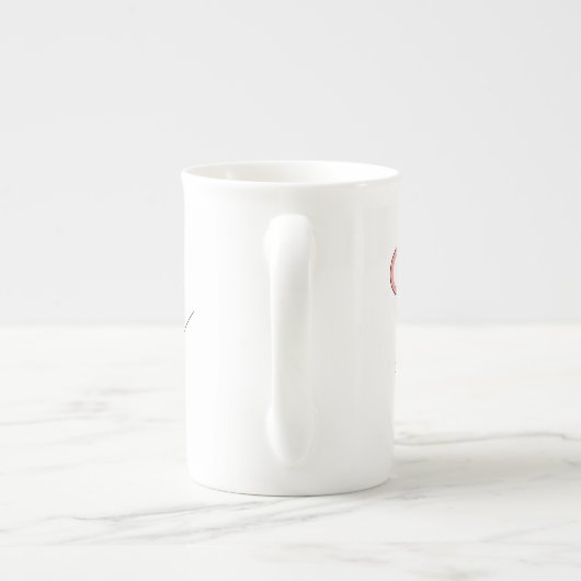 Flamingo Ocean Trio Name bone china mok (Achterkant)