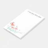 Flamingo Ocean Trio "Text" Post-it® Notes (Schuin)