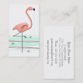 Flamingo Ocean visitekaartje white (Voorkant / Achterkant)