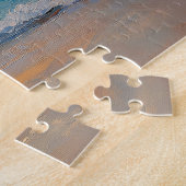 Flamingo op het strand legpuzzel (Zijkant)