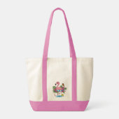 Flamingo op het Strand Tote Bag (Achterkant)