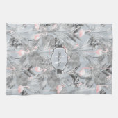 Flamingo Orchid Tropical Pattern Grey ID868 Theedoek (Horizontaal)