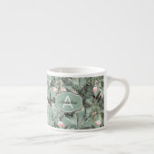 Flamingo Orchid Tropical Pattern Sage ID868 Espresso Kop (Rechts)