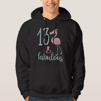 Flamingo outfit voor 13e verjaardag meisjes 13 jaa hoodie