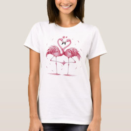Flamingo Paar T-shirt