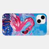 Flamingo Painting Case-Mate iPhone Case (Achterkant (horizontaal))