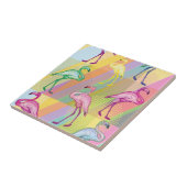 Flamingo Parade Tegeltje (Zijkant)