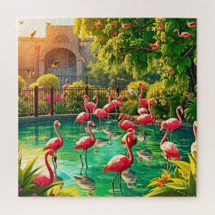 Flamingo Paradise Legpuzzel