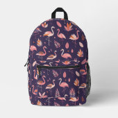 Flamingo Paradise Pattern Bedrukte Rugzak (Voorkant)