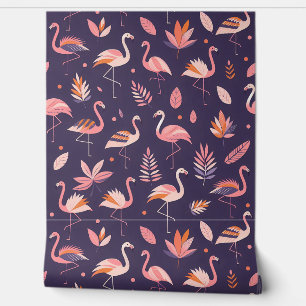 Flamingo Paradise Pattern Behang