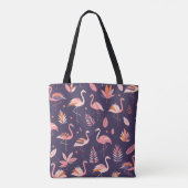 Flamingo Paradise Pattern Draagtas (Achterkant)