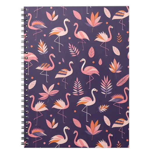 Flamingo Paradise Pattern Notitieboek (Voorkant)