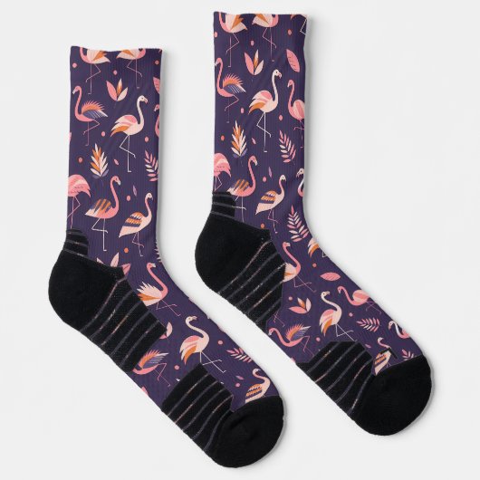 Flamingo Paradise Pattern Sokken (Rechts)