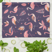 Flamingo Paradise Pattern Theedoek (Gevouwen)