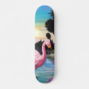 Flamingo Paradise Skateboard