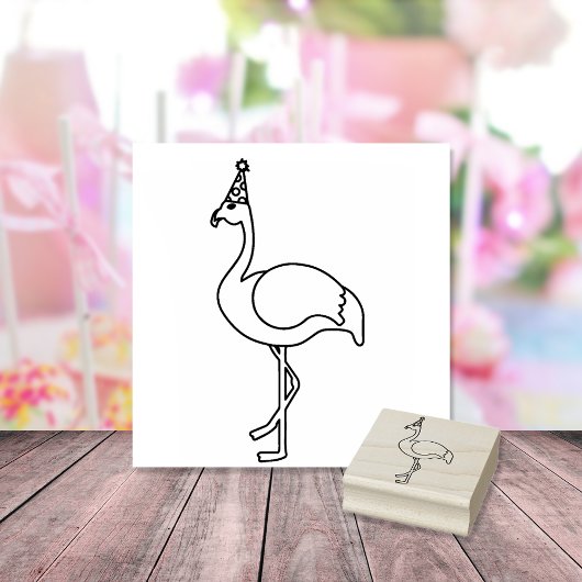 Flamingo partij essentiële gunst 	rubberstempel