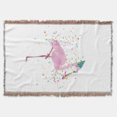 Flamingo Parting - Dieren met een partij Deken (Voorkant)