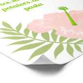 Flamingo Party 1st Birthday Milestone Poster (Hoek)