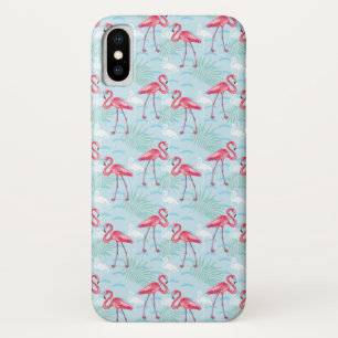flamingo patroon iPhone x hoesje