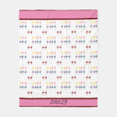 Flamingo patroon kleurrijk fleece deken (Voorkant)