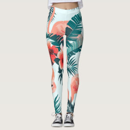 Flamingo patroon leggings