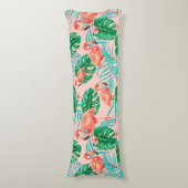 Flamingo patroon lichaamskussen (Voorkant Verticaal)