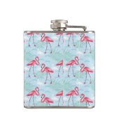 flamingo patroon | Monogram Heupfles (Achterkant)