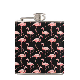 flamingo patroon Roze vogel Tropisch Dierenvriend Heupfles
