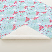 flamingo patroon sherpa deken (3/4)