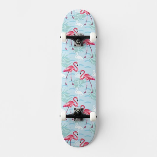 flamingo patroon skateboard (Voorkant)