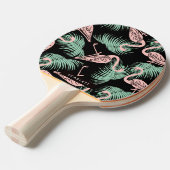 Flamingo patroon tafeltennisbatje (Voorkant Gekanteld)
