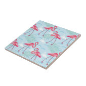 flamingo patroon tegeltje (Zijkant)