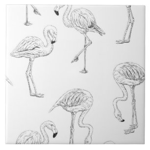 Flamingo patroon tegeltje
