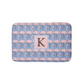 Flamingo patroon van aanbesteding | Monogram Badmat (Voorkant)