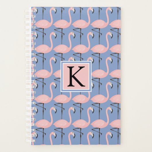 Flamingo patroon van aanbesteding | Monogram Planner (Voorkant)