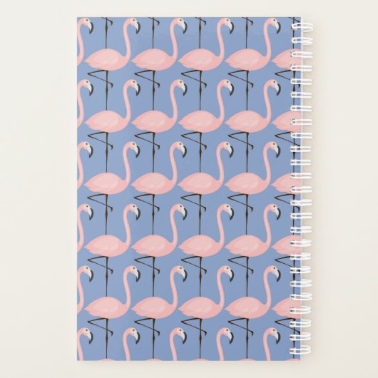 Flamingo patroon van aanbesteding | Monogram Planner (Achterkant)