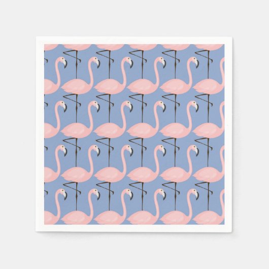 Flamingo patroon van aanbesteding servet (Voorkant)