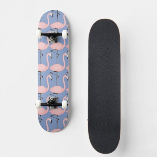 Flamingo patroon van aanbesteding skateboard (Voorkant)