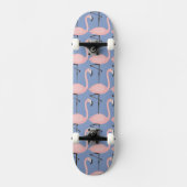 Flamingo patroon van aanbesteding skateboard (Voorkant)