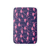 Flamingo patroon van de marine en roze badmat (Voorkant Verticaal)