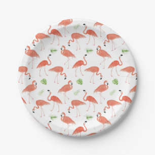 flamingo patroon Waterverf Bord papier