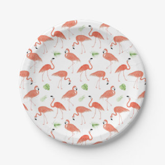 flamingo patroon Waterverf Bord papier