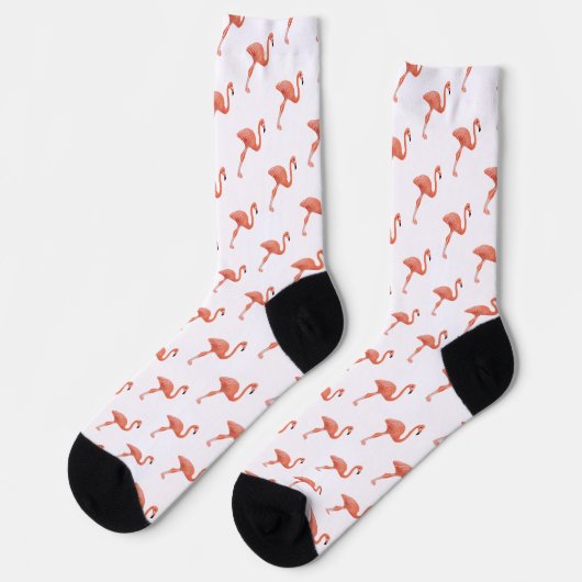 Flamingo Pattern Sokken (Links)