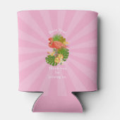 Flamingo Pensioen Roze Blikken Koeler (Achterkant)