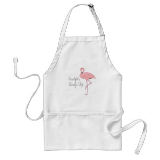 Flamingo personaliseren standaard schort