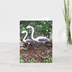 Flamingo Photo Folded Note Kaart