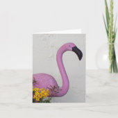 Flamingo Photo Folded Note Kaart (Voorkant)