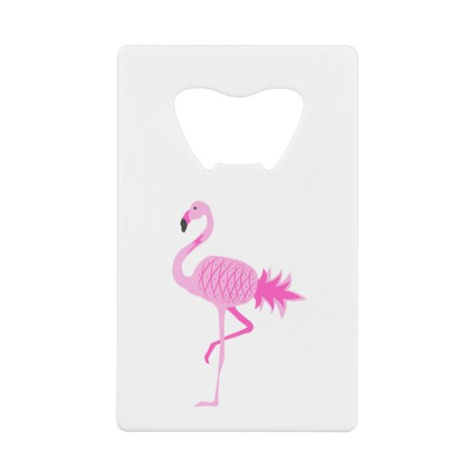 Flamingo Pineapple Kredietkaart Flessenopener (Voorkant)