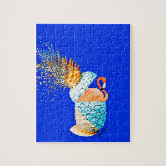 Flamingo Pineapple Legpuzzel (Verticaal)