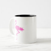 Flamingo Pineapple Tweekleurige Koffiemok (Voorkant links)